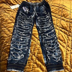 Denim jogger jeans